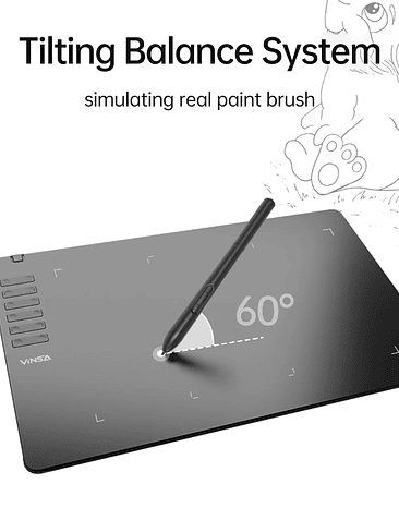 ✍️ Tableta Gráfica VINSA – Precisión y control para crear sin límites 3