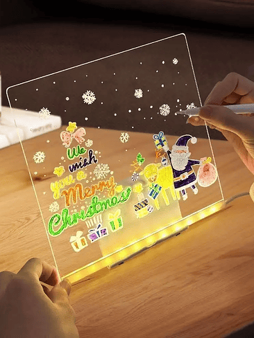 🎄 Piza﻿Irra LED Acrílica Luminosa – Mensajes Personalizados 6