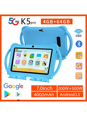 🧒📱 Tablet Infantil K5 Pro 5G – Aprender y Jugar sin Límites