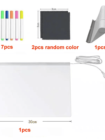 🎄 Piza﻿Irra LED Acrílica Luminosa – Mensajes Personalizados 9