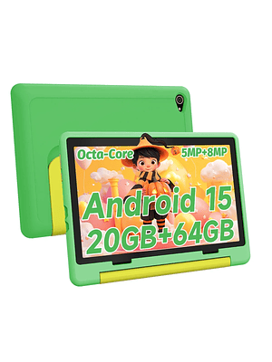 🎃 Tablet Infantil Android 15 – 20GB RAM + 64GB | Potencia y Diversión en un Solo Equipo 🚀