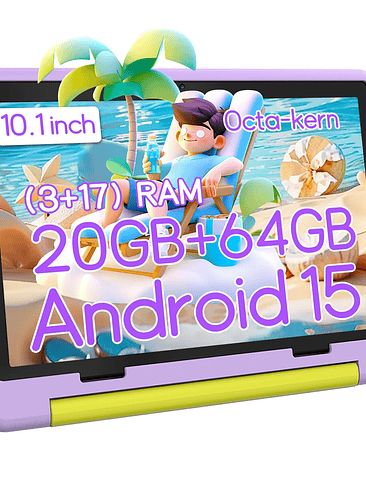 🎃 Tablet Infantil Android 15 – 20GB RAM + 64GB | Potencia y Diversión en un Solo Equipo 🚀 9