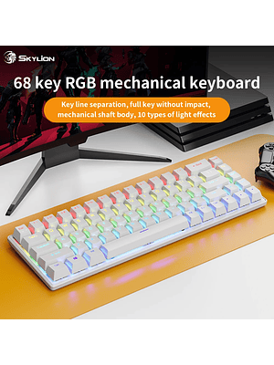⌨️ Teclado Mecánico SkyLion 68 Teclas RGB⌨️