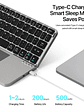 ✨ Teclado Inalámbrico Plegable con Touchpad – Conecta hasta 3 Dispositivos - Miniatura 5