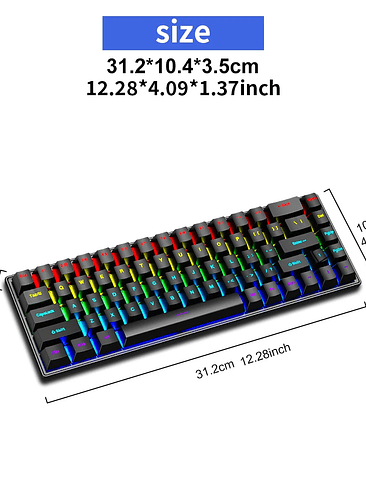 ⌨️ Teclado Mecánico SkyLion 68 Teclas RGB⌨️ 4