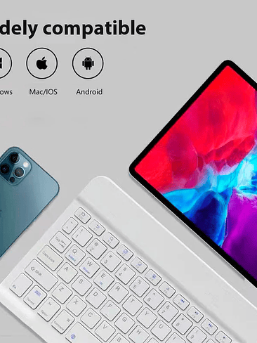 ✨ Teclado Inalámbrico Bluetooth + Mouse – Compatible con iOS, Android y Windows 2