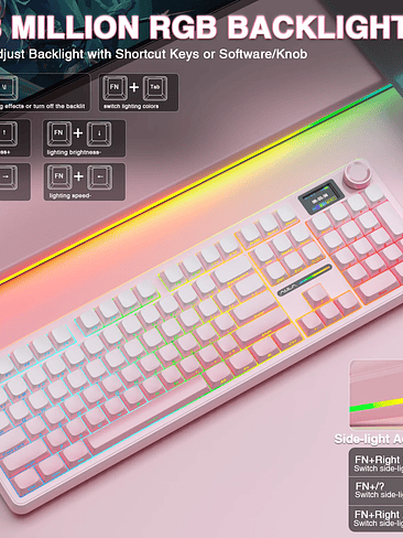 ⌨️ Teclado Mecánico Tri-Mode RGB 5