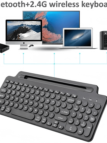 ⌨️ Teclado Inalámbrico KEBIDUMEI Tri-Mode con Touchpad – Bluetooth + 2.4G 2
