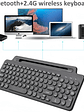 ⌨️ Teclado Inalámbrico KEBIDUMEI Tri-Mode con Touchpad – Bluetooth + 2.4G - Miniatura 2