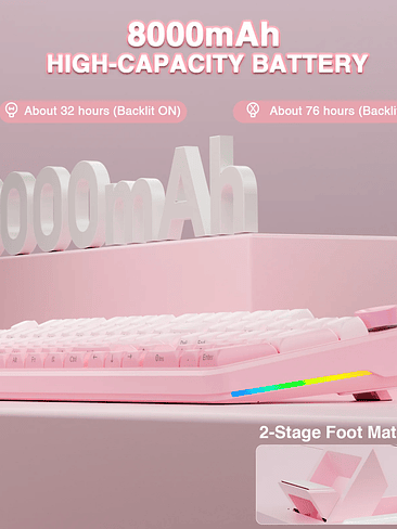 ⌨️ Teclado Mecánico Tri-Mode RGB 6