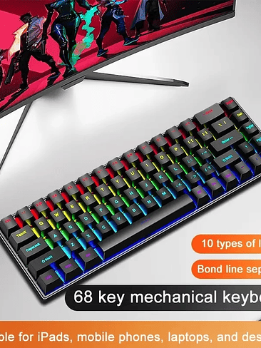 ⌨️ Teclado Mecánico SkyLion 68 Teclas RGB⌨️ 7