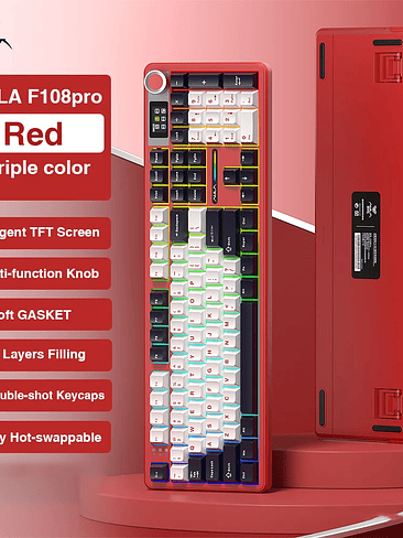 ⌨️ Teclado Mecánico Tri-Mode RGB 9