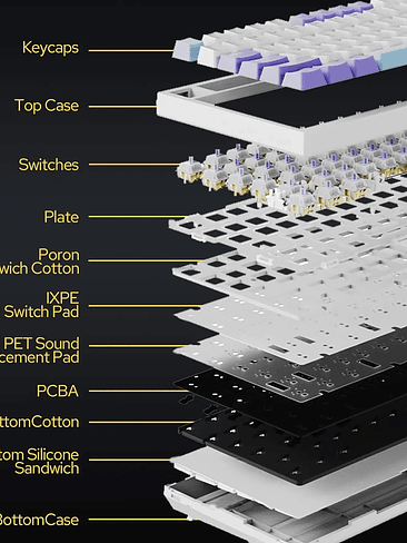 ⌨️ AJAZZ AK820 PRO – Teclado Mecánico 75% con Pantalla TFT 5