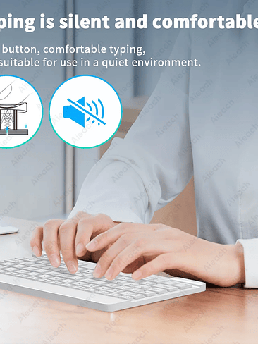 🌈 Mini Teclado Bluetooth RGB Retroiluminado – Compacto, Moderno y Portátil 6