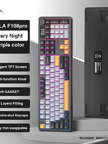 ⌨️ Teclado Mecánico Tri-Mode RGB 12