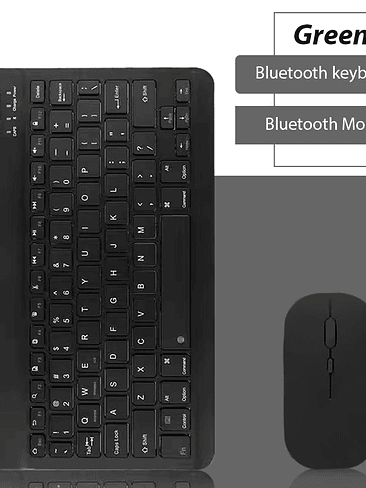 ✨ Teclado Inalámbrico Bluetooth + Mouse – Compatible con iOS, Android y Windows 12