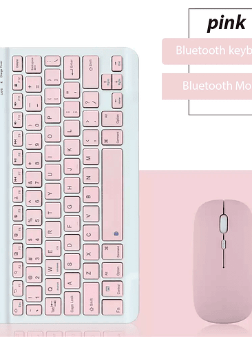 ✨ Teclado Inalámbrico Bluetooth + Mouse – Compatible con iOS, Android y Windows 14