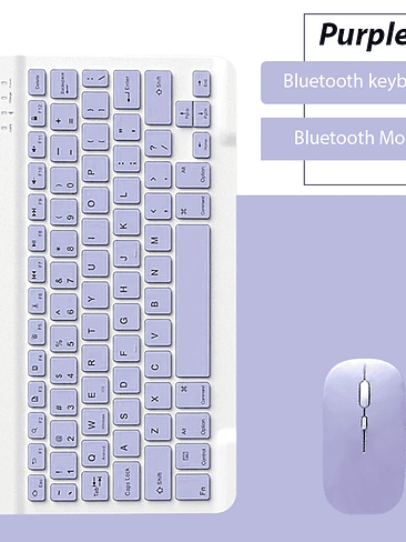 ✨ Teclado Inalámbrico Bluetooth + Mouse – Compatible con iOS, Android y Windows 16