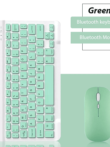 ✨ Teclado Inalámbrico Bluetooth + Mouse – Compatible con iOS, Android y Windows 18