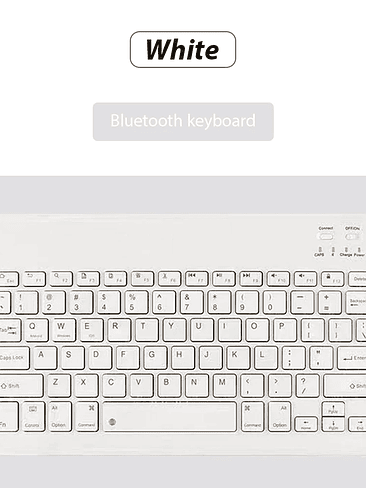 ✨ Teclado Inalámbrico Bluetooth + Mouse – Compatible con iOS, Android y Windows 19