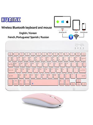 ⌨️ Teclado Bluetooth Inalámbrico – Silencioso, Compacto y Multidispositivo