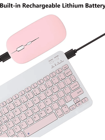 ⌨️ Teclado Bluetooth Inalámbrico – Silencioso, Compacto y Multidispositivo 4