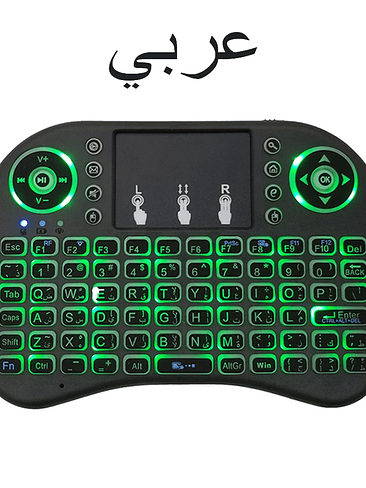 🎮 Mini Teclado Inalámbrico 7 Colores – Touchpad Integrado y Multilenguaje 11