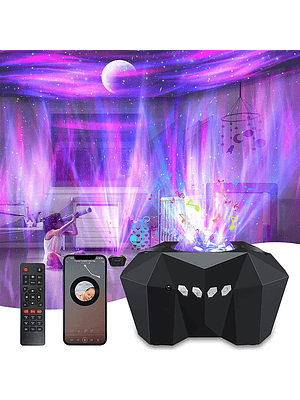 🌌 Proyector Galaxia LED con Bluetooth y Música