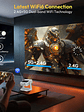 🎬 Proyector Smart 1080P Nativo con WiFi 6 y Android 12 – 4K Soportado | Autofocus + Keystone Automático - Miniatura 2