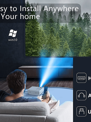 🎬 Proyector Multimedia HD – Conexión Múltiple para una Experiencia de Cine en Casa 2