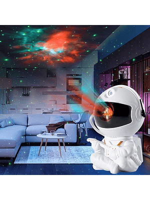 🚀 Lámpara Proyector Astronauta 2024 – Galaxy Star Light con Control Remoto