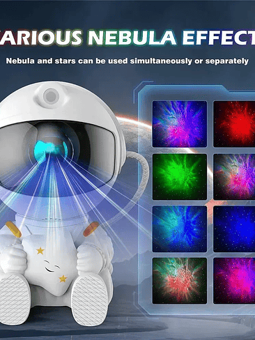 🚀 Lámpara Proyector Astronauta 2024 – Galaxy Star Light con Control Remoto 3