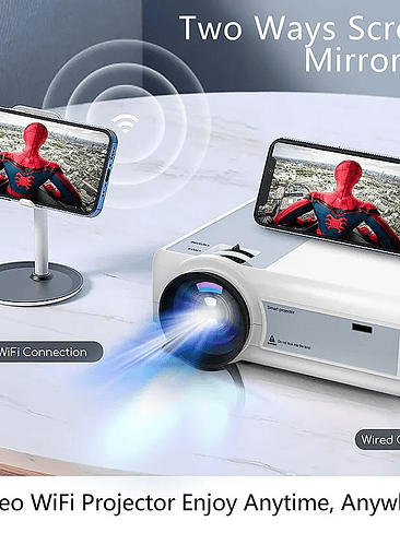 🎬 Proyector Multimedia HD – Conexión Múltiple para una Experiencia de Cine en Casa 5