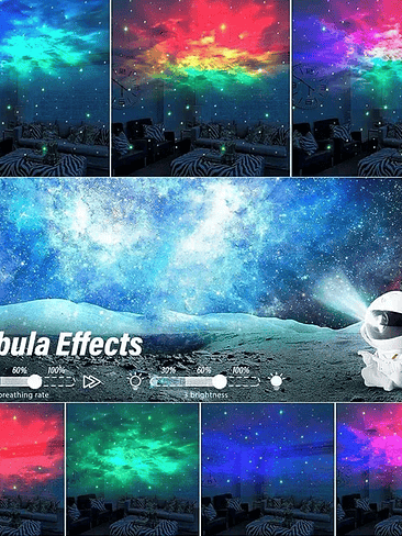 🚀 Lámpara Proyector Astronauta 2024 – Galaxy Star Light con Control Remoto 5