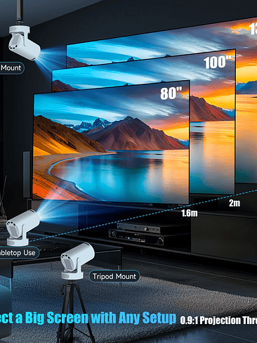 📽 Magcubic HY300 Pro+ – Mini Proyector Portátil Inteligente 📽 6