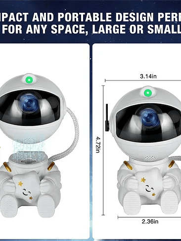 🚀 Lámpara Proyector Astronauta 2024 – Galaxy Star Light con Control Remoto 6