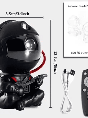 🚀 Lámpara Proyector Astronauta 2024 – Galaxy Star Light con Control Remoto 12
