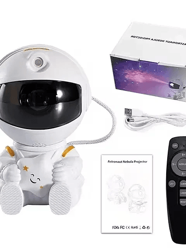 🚀 Lámpara Proyector Astronauta 2024 – Galaxy Star Light con Control Remoto 13