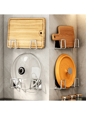 🔩 Soporte Adhesivo para Esponja / Virutilla – Acero Inoxidable