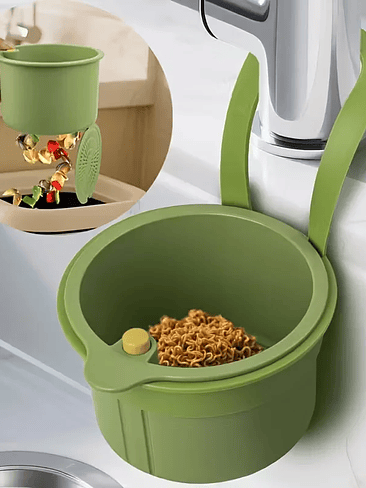 🧼✨ Filtro Colgante para Fregadero con Malla Fina – Limpieza Práctica y Sin Desorden Mantén tu fregadero limpio y libre de residuos con nuestro filtro colgante para grifo con sistema de malla fina, di 1