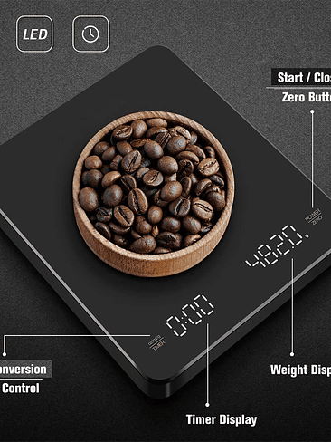 🖤 Balanza Digital Recargable de Alta Precisión 2