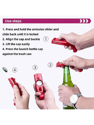 🔫✨ CapGun – Lanzador Manual de Tapas | Diversión y Potencia en un Solo Dispositivo