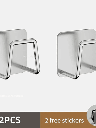 🔩 Soporte Adhesivo para Esponja / Virutilla – Acero Inoxidable 7