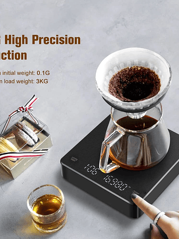 🖤 Balanza Digital Recargable de Alta Precisión 4