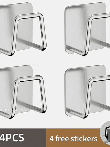 🔩 Soporte Adhesivo para Esponja / Virutilla – Acero Inoxidable 9