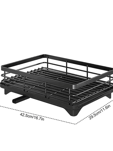 🍽✨ Escurridor de Platos Metálico de 2 Niveles – Resistencia, Orden y Estilo 6