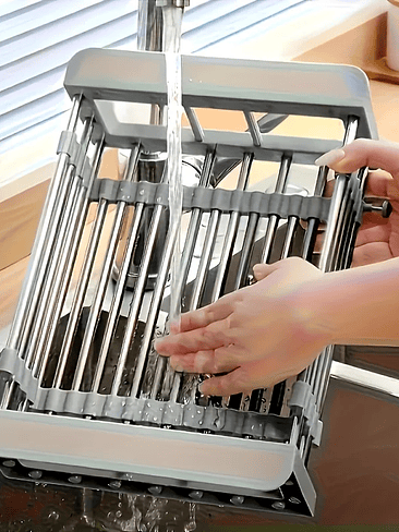 🍽✨ Escurridor Extensible para Fregadero – Ajustable, Práctico y Ahorra Espacio 6