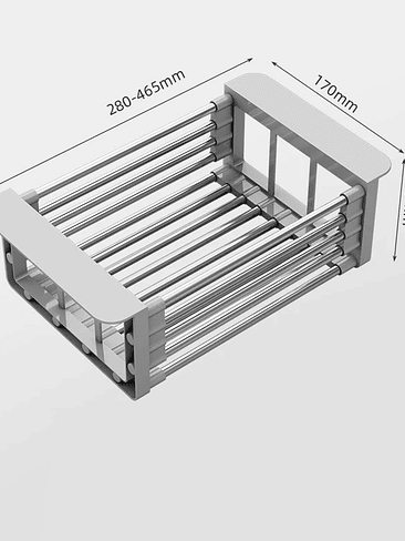 🍽✨ Escurridor Extensible para Fregadero – Ajustable, Práctico y Ahorra Espacio 7