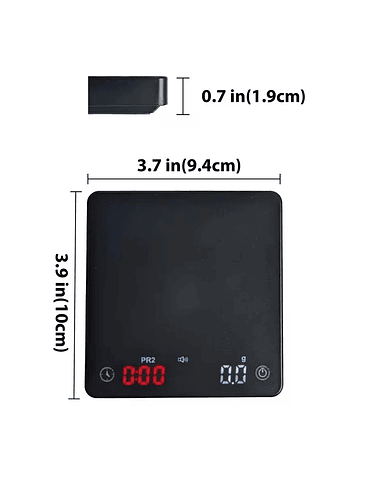 🖤 Balanza Digital Recargable de Alta Precisión 9