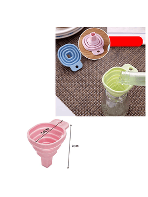 🔄 Embudo Plegable de Silicona – Compacto y Multiuso